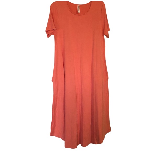 Zenana Outfitters Dresses & Skirts - Zenana Outfitters • Coral Short Sleeve Pocket Dress